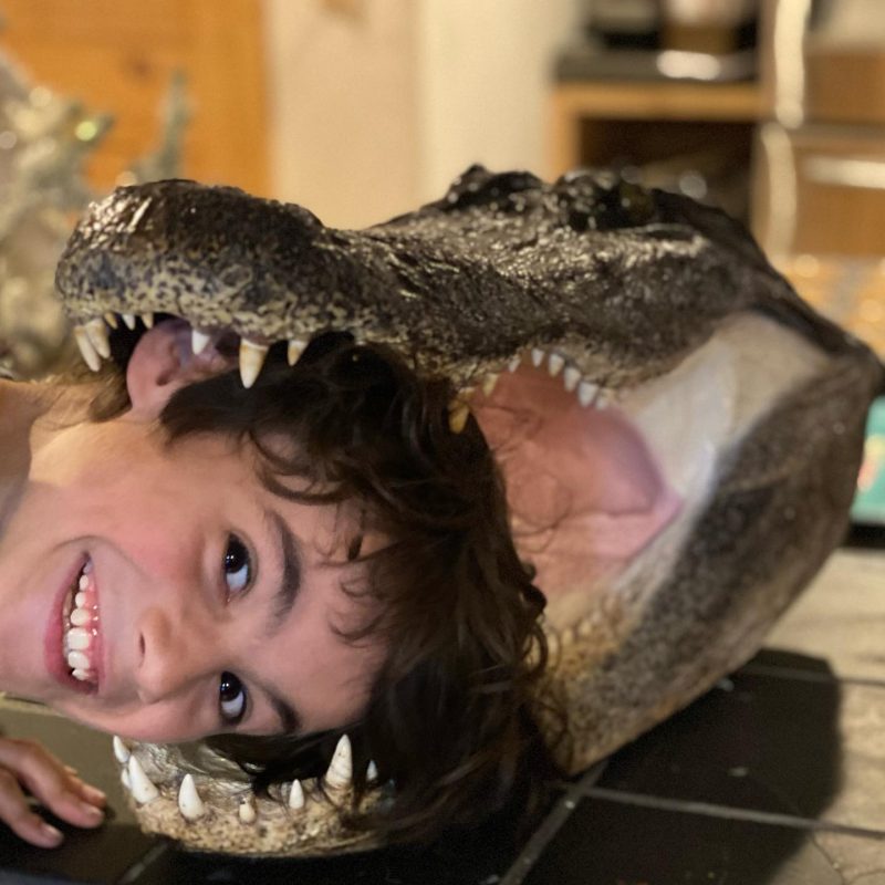 My Alligator head finally came in! We are having too much f...