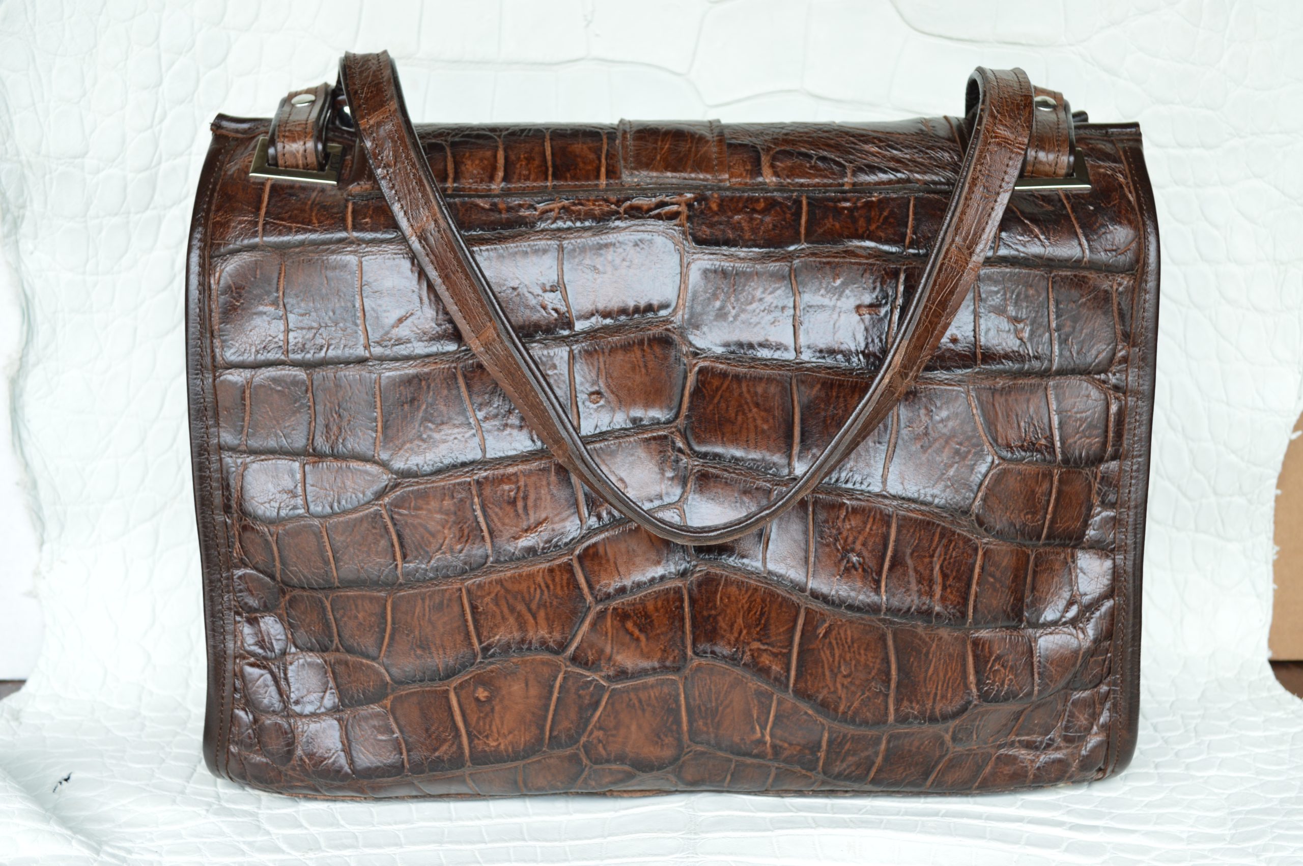 Vintage St John's Bay Black Faux Leather Handbag Shoulder Purse Buckle  Strap - Swedemom